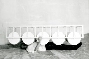 Tone unter fünfwalzigem Leiterwagen